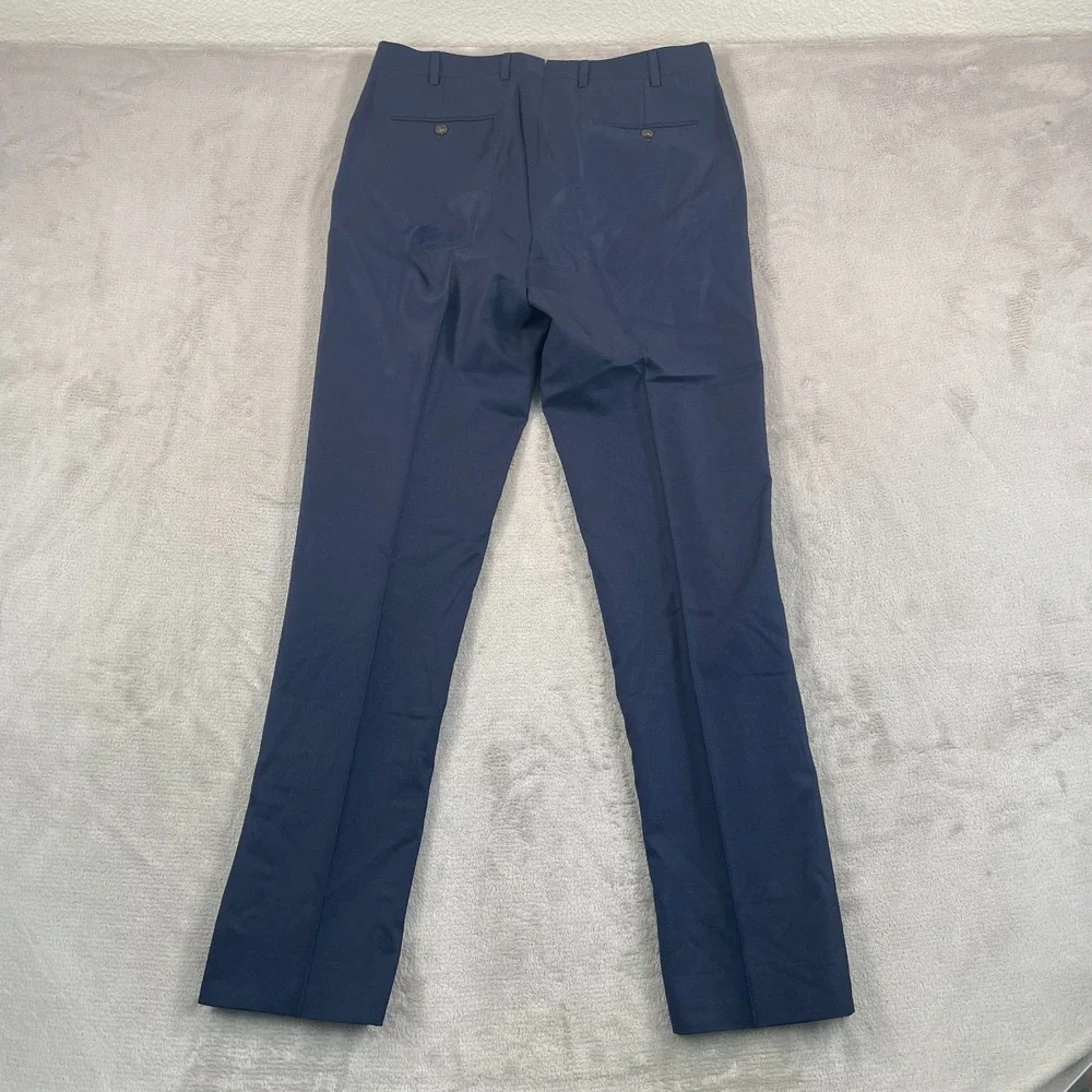 SuitSupply‎ 2-Button 120's Wool Suit 40L Blue Trousers 33x34 Surgeons Cuffs CEO